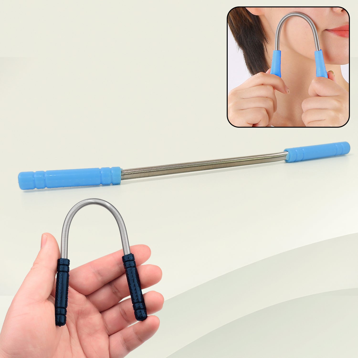 Facial Hair Remover Set Spring Epilator Hair Removal Springs Eyebrow Razors (1 Pc) Facial Hair Remover Set Spring Epilator Hair Removal Springs Eyebrow Razors (1 Pc)